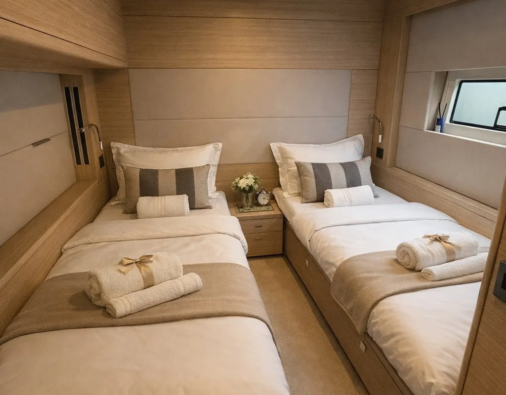 Cabin on Princess Karla, a Lagoon 60 catamaran at Grad Kaštela, Croatia