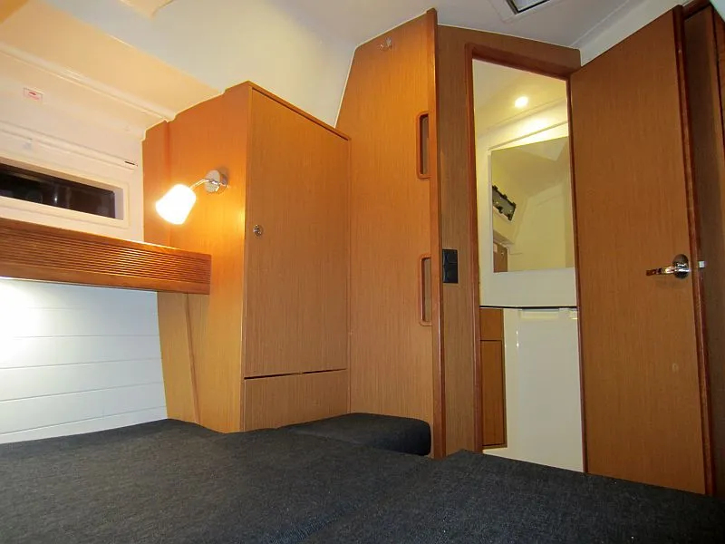 Cabin on Alena, a Bavaria Cruiser 45 sailboat at Palma de Mallorca, Spain