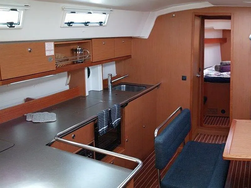 Galley of Alena, a Bavaria Cruiser 45 sailboat at Palma de Mallorca, Spain