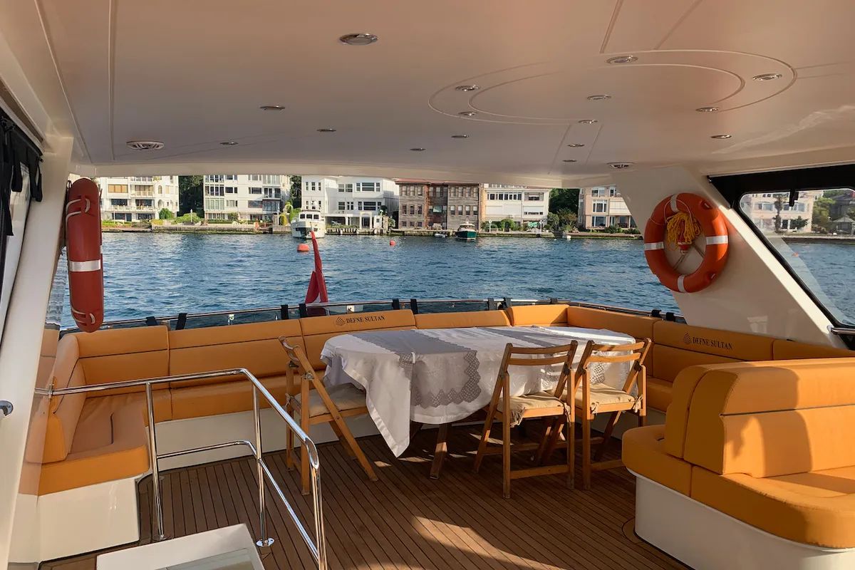 Salon of Defne Sultan, a Gulet Motoryacht motorboat at Kadıköy, Turkey