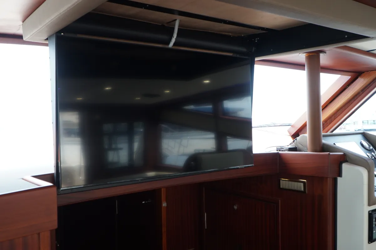 Deck of Defne Sultan, a Gulet Motoryacht motorboat at Kadıköy, Turkey