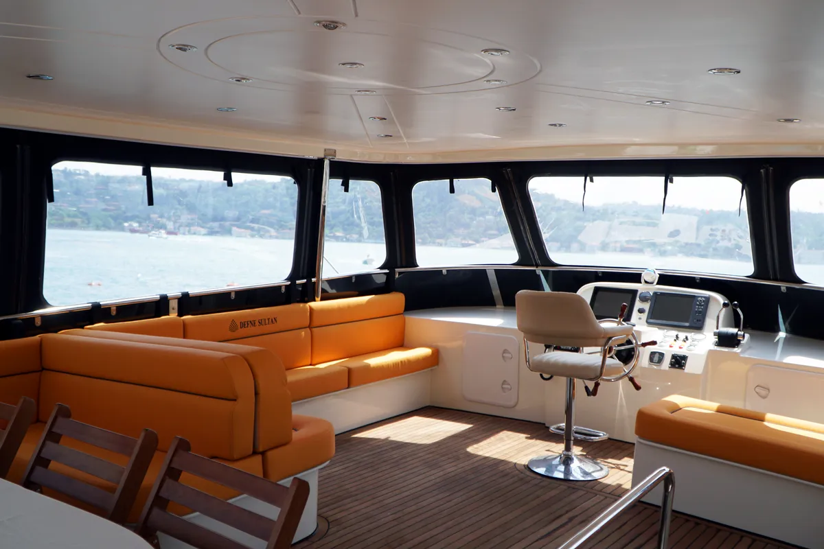 Defne Sultan, a Gulet Motoryacht motorboat at Kadıköy, Turkey