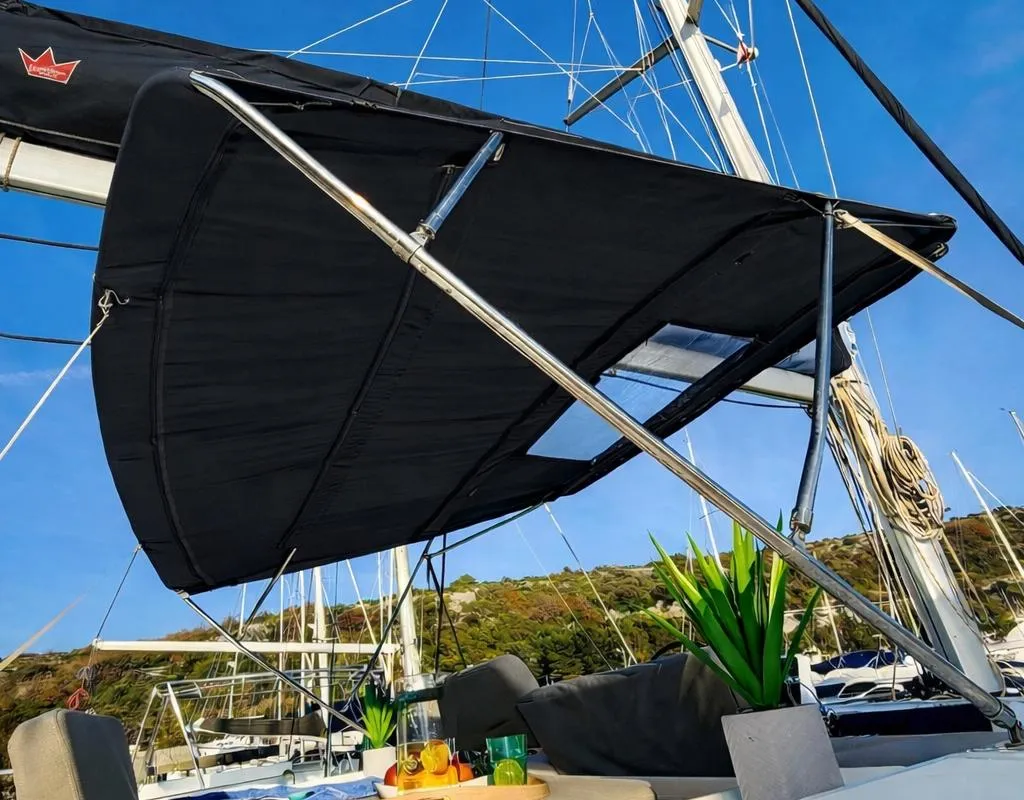 No Limit I, a Lagoon 46 catamaran at Primošten, Croatia