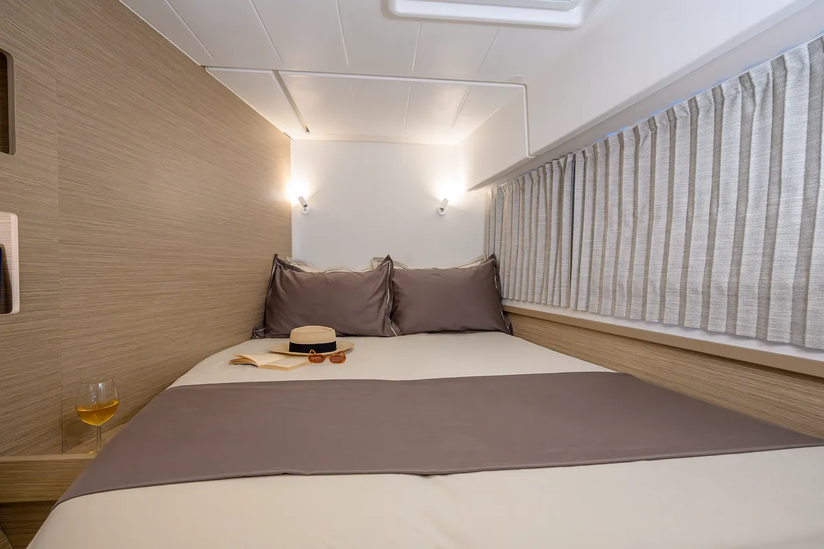 Cabin on Katharina, a Lagoon 42 catamaran at Trogir, Croatia