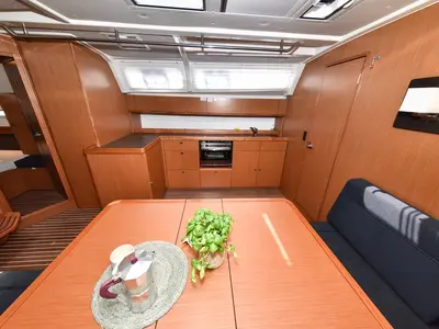 Galley of Borgo Erizzo, a Bavaria Cruiser 46 sailboat at Sukošan, Croatia