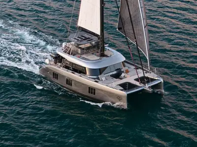 Lucy, a Sunreef 50 catamaran at Porto-Vecchio, France