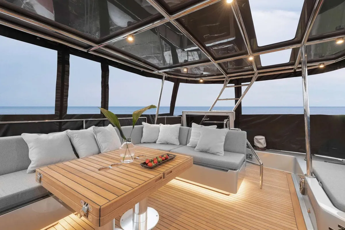 Lucy, a Sunreef 50 catamaran at Porto-Vecchio, France