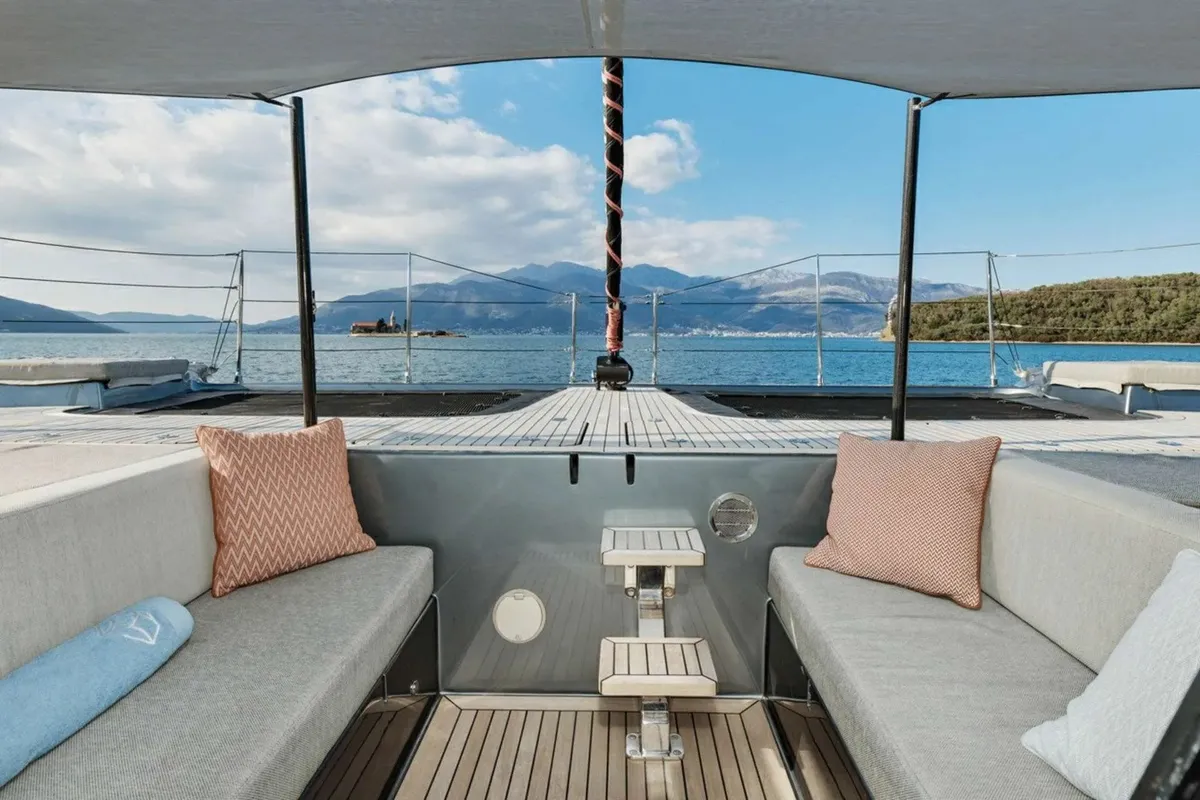 Lucy, a Sunreef 50 catamaran at Porto-Vecchio, France