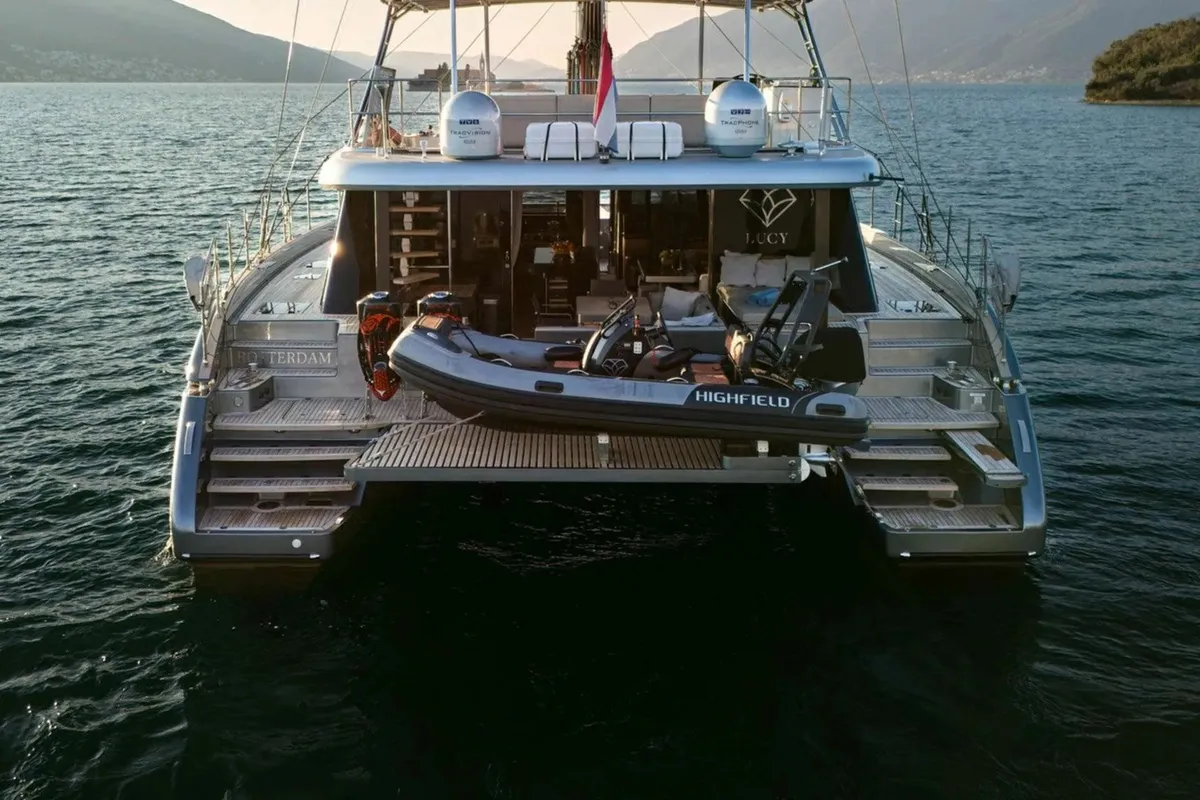 Lucy, a Sunreef 50 catamaran at Porto-Vecchio, France