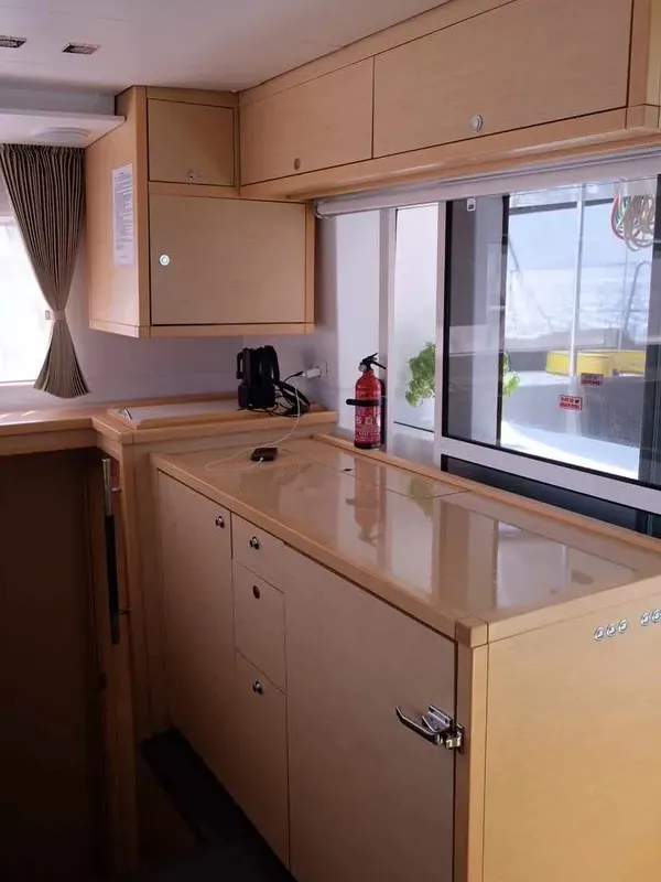 Galley of No name - Whole Yacht, a Lagoon 450 Fly catamaran at Municipal Unit of Lefkada, Greece