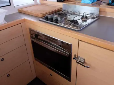Galley of No name - Whole Yacht, a Lagoon 450 Fly catamaran at Municipal Unit of Lefkada, Greece