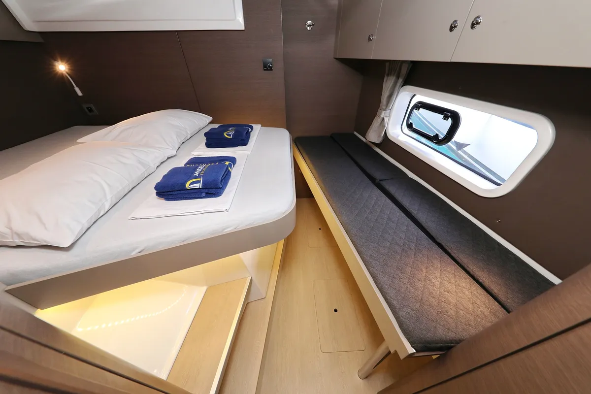 Cabin on Sea Office, a Bali Catspace catamaran at Grad Trogir, Croatia