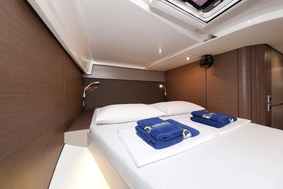 Cabin on Sea Office, a Bali Catspace catamaran at Grad Trogir, Croatia