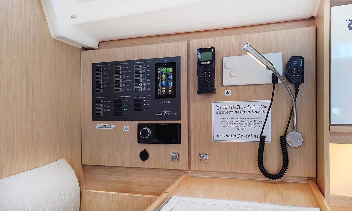 Estinella, a Bavaria C46 sailboat at Grad Trogir, Croatia
