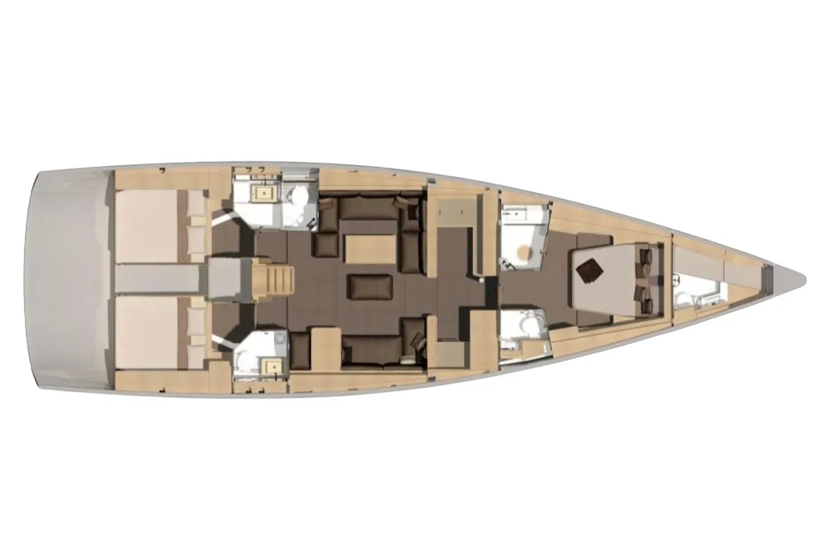 CARMEN FEDERICA, a Dufour 56 sailboat at Capo d'Orlando, Italy