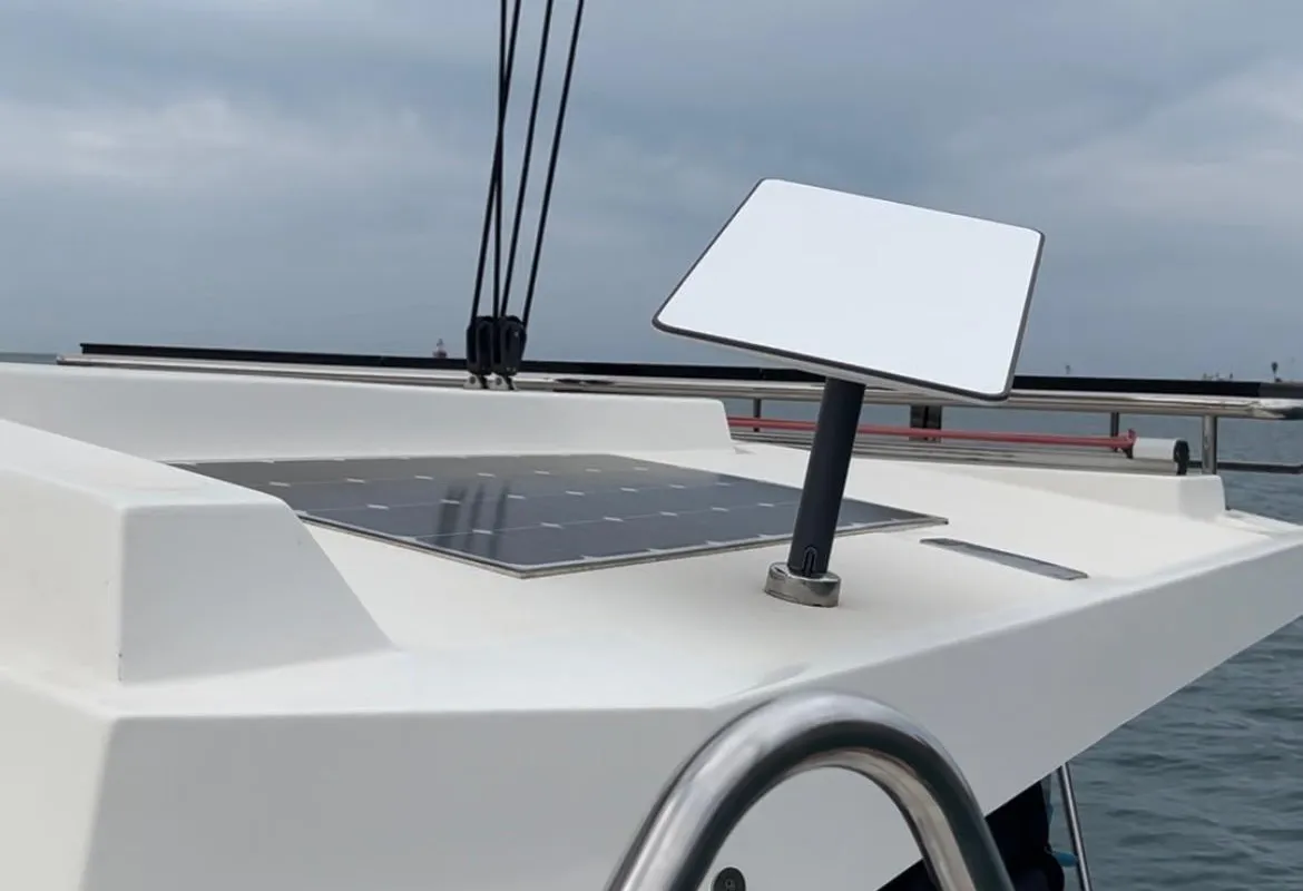 Bagatelle, a Bali 4.1 catamaran at Port de Sete, France