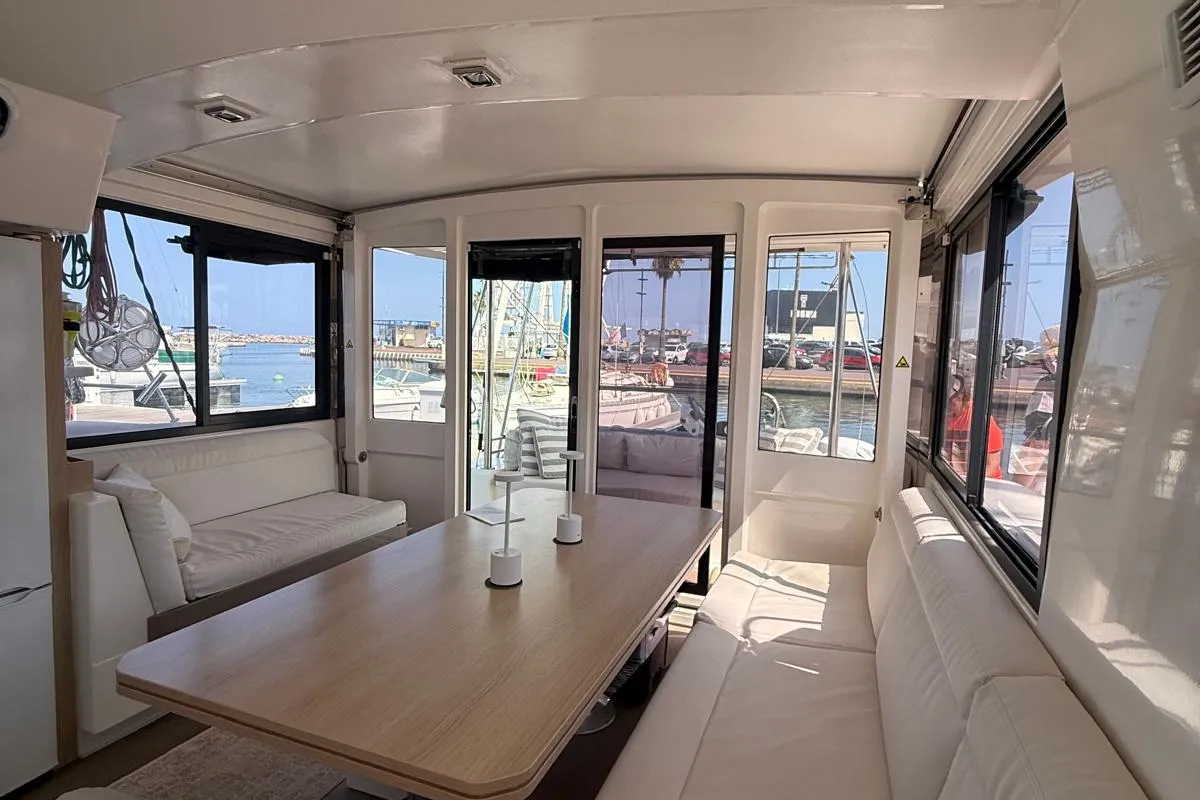 Bagatelle, a Bali 4.1 catamaran at Port de Sete, France