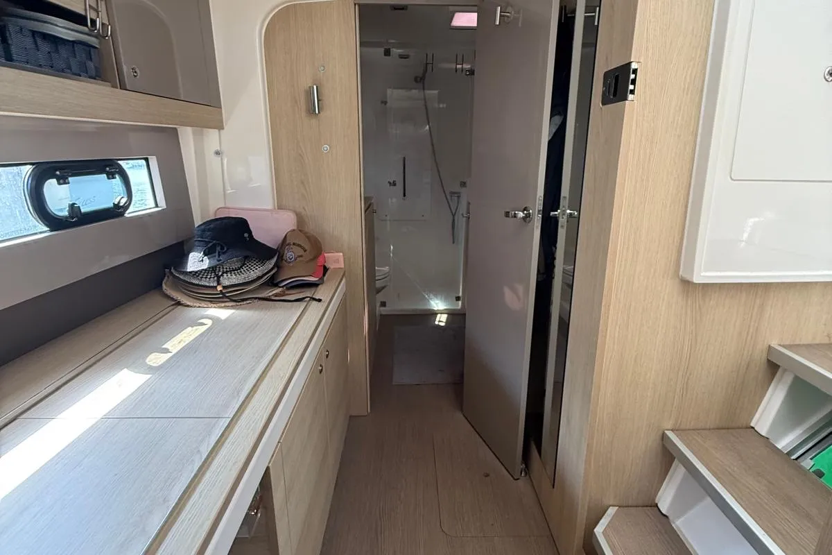 Bagatelle, a Bali 4.1 catamaran at Port de Sete, France