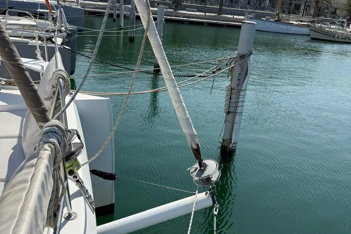 Bagatelle, a Bali 4.1 catamaran at Port de Sete, France