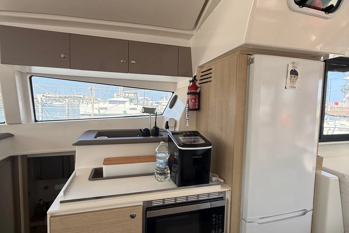Bagatelle, a Bali 4.1 catamaran at Port de Sete, France