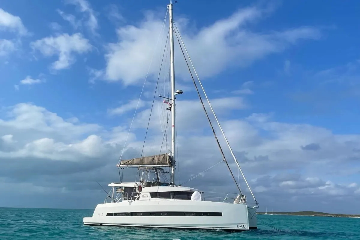 Bagatelle, a Bali 4.1 catamaran at Port de Sete, France
