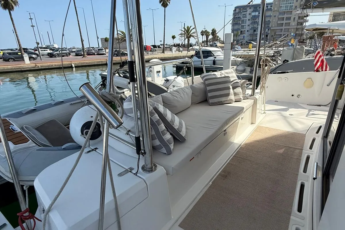 Bagatelle, a Bali 4.1 catamaran at Port de Sete, France