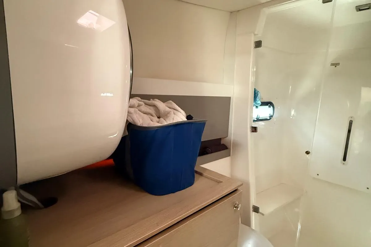 Bagatelle, a Bali 4.1 catamaran at Port de Sete, France