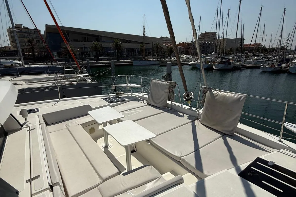 Bagatelle, a Bali 4.1 catamaran at Port de Sete, France