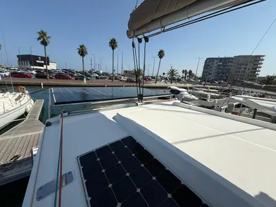 Bagatelle, a Bali 4.1 catamaran at Port de Sete, France