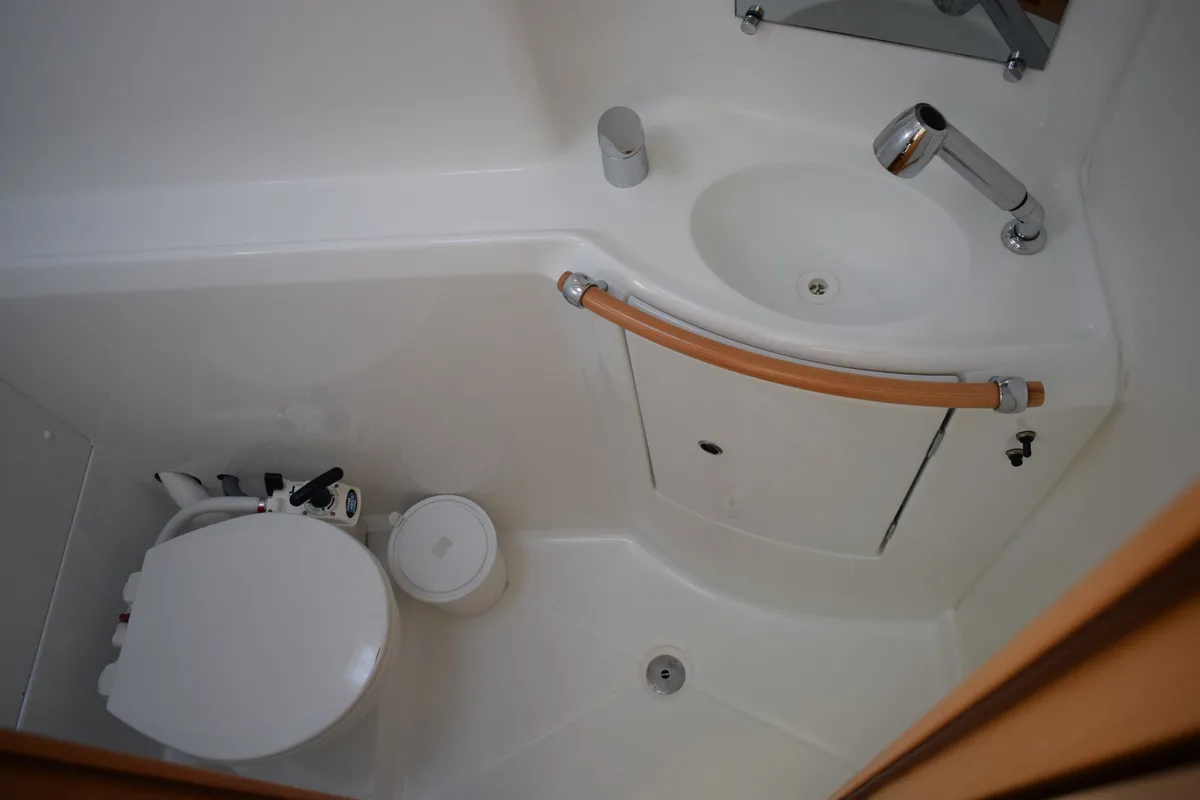 Head on Calypso, a Lagoon 380 catamaran at Volos, Greece