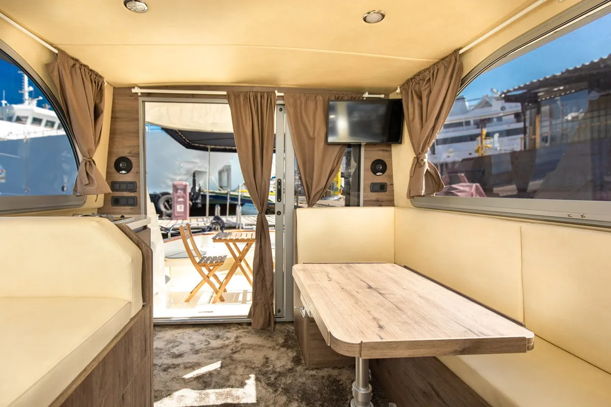 Paola, a Brodoremont Punat Adria Mare 38 motor yacht at Punat, Croatia