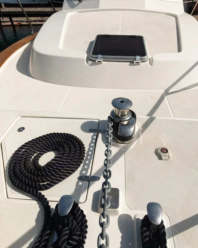 Paola, a Brodoremont Punat Adria Mare 38 motor yacht at Punat, Croatia