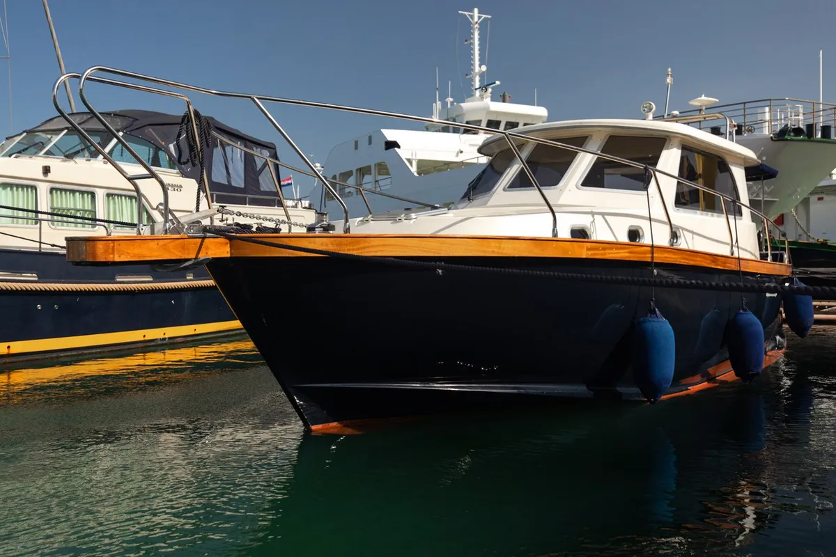 Paola, a Brodoremont Punat Adria Mare 38 motor yacht at Punat, Croatia