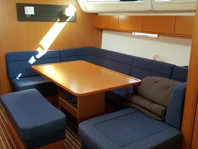 Cabin on Kondor, a Bavaria Cruiser 51 sailboat at Grad Šibenik, Croatia