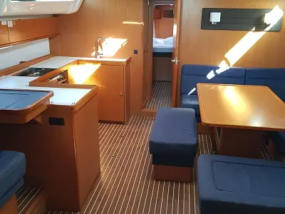 Salon of Kondor, a Bavaria Cruiser 51 sailboat at Grad Šibenik, Croatia