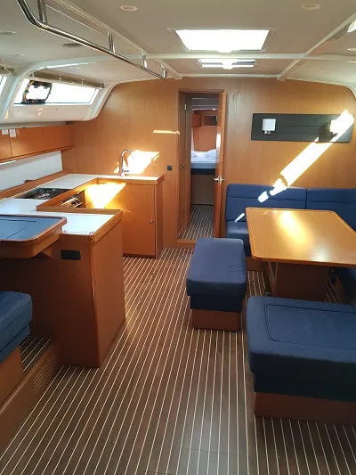 Salon of Kondor, a Bavaria Cruiser 51 sailboat at Grad Šibenik, Croatia