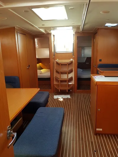 Cabin on Kondor, a Bavaria Cruiser 51 sailboat at Grad Šibenik, Croatia