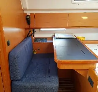 Cabin on Kondor, a Bavaria Cruiser 51 sailboat at Grad Šibenik, Croatia