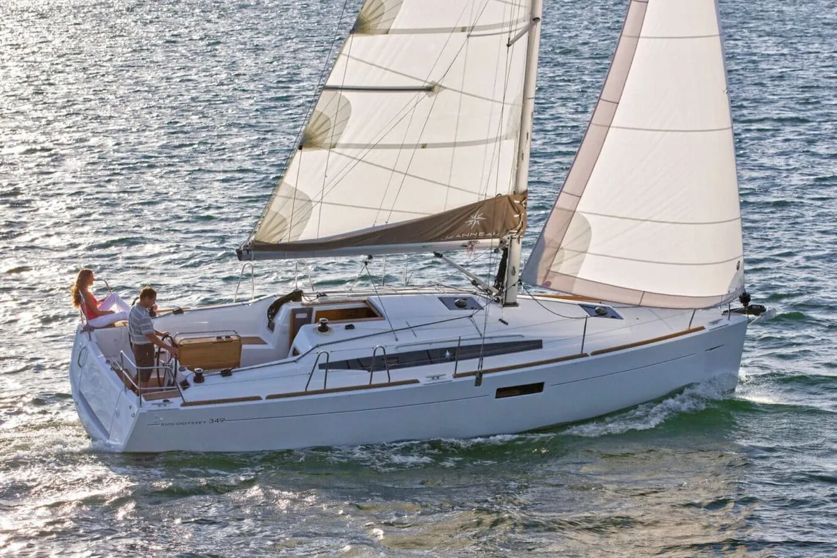 Agios Nikolaos, a Jeanneau Sun Odyssey 349 sailboat at Volos, Greece