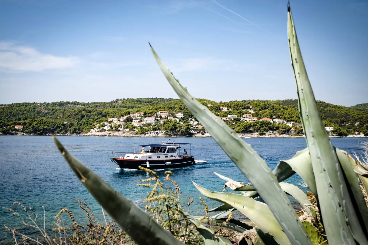 Exterior view of BILI, a Gulet Leut motorboat at Split, Croatia