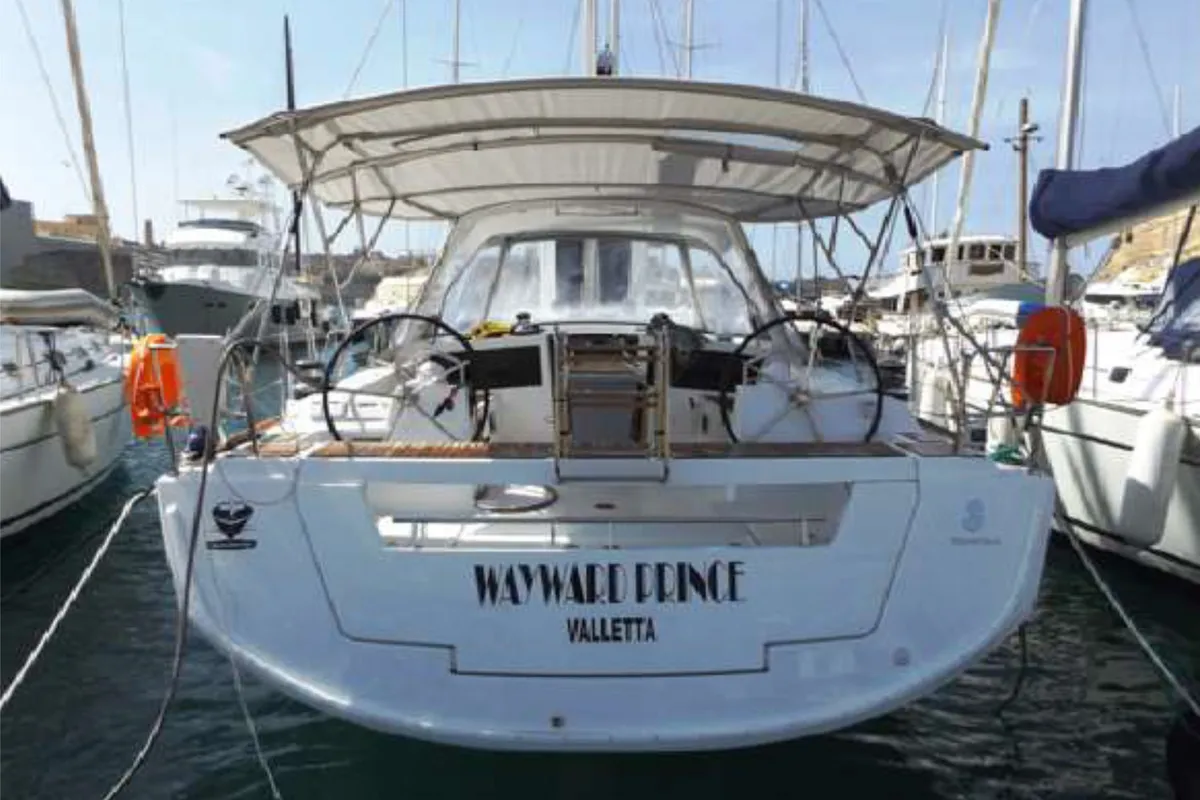 WAYWARD PRINCE, a Beneteau Oceanis 48 sailboat at Kalkara, Malta