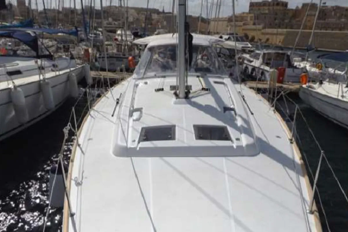 WAYWARD PRINCE, a Beneteau Oceanis 48 sailboat at Kalkara, Malta
