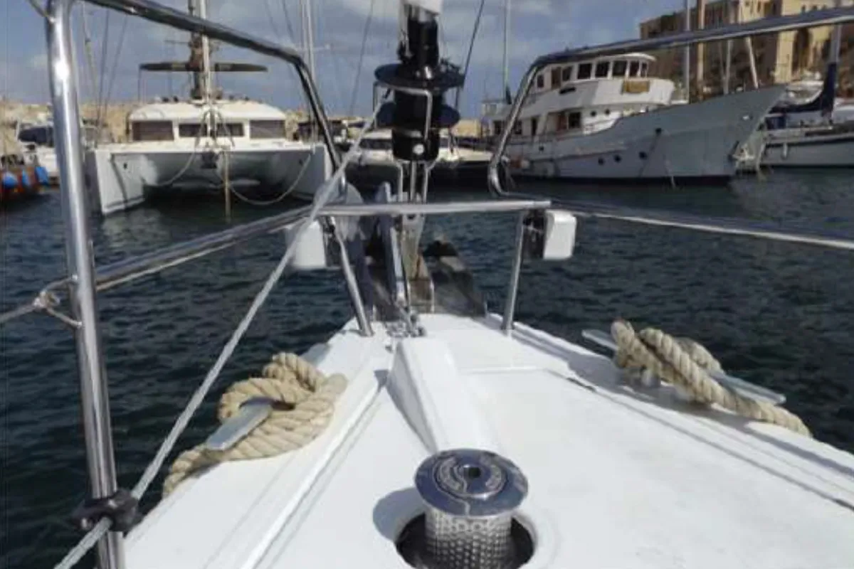 WAYWARD PRINCE, a Beneteau Oceanis 48 sailboat at Kalkara, Malta