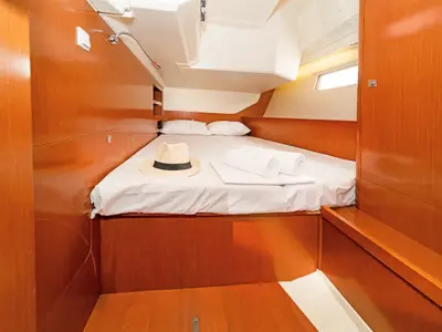 Cabin on Quantum, a Beneteau Oceanis 45 sailboat at Municipal Unit of Rhodes, Greece