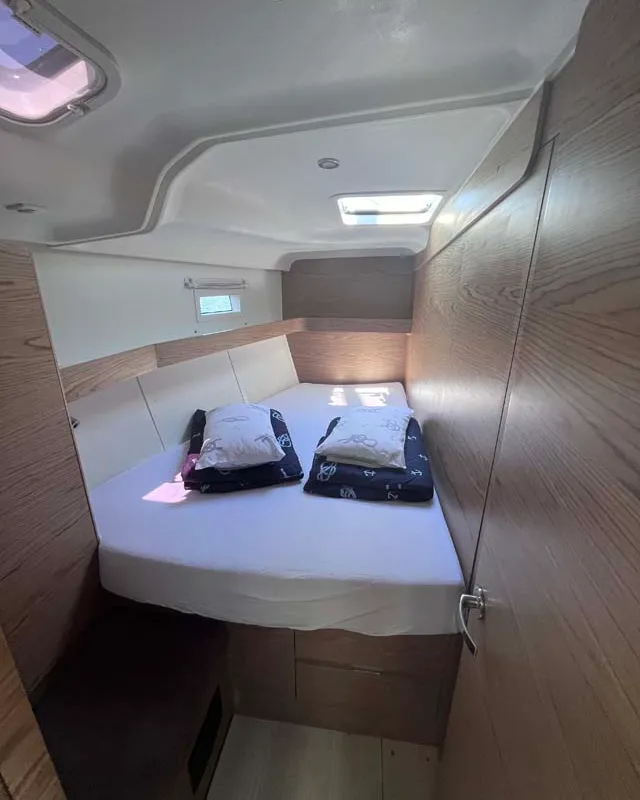 Cabin on Sea Duce, a Elan Impression 50 sailboat at Grad Pula, Croatia