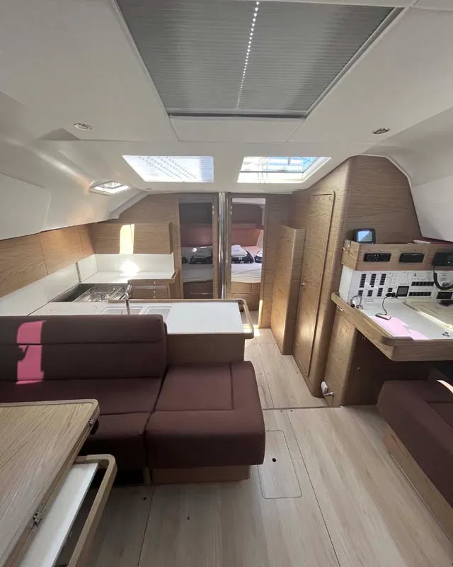 Salon of Sea Duce, a Elan Impression 50 sailboat at Grad Pula, Croatia