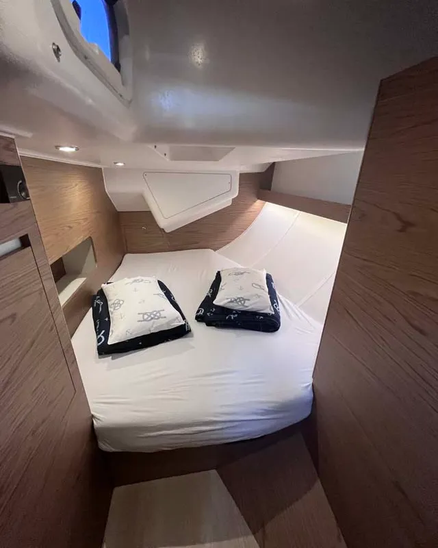 Cabin on Sea Duce, a Elan Impression 50 sailboat at Grad Pula, Croatia