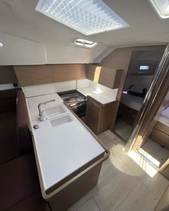 Galley of Sea Duce, a Elan Impression 50 sailboat at Grad Pula, Croatia