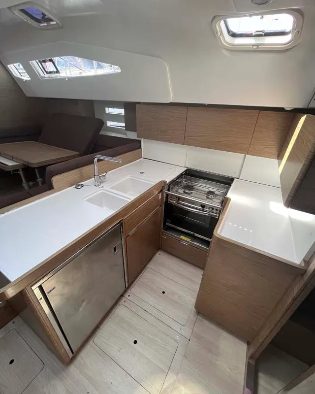 Galley of Sea Duce, a Elan Impression 50 sailboat at Grad Pula, Croatia