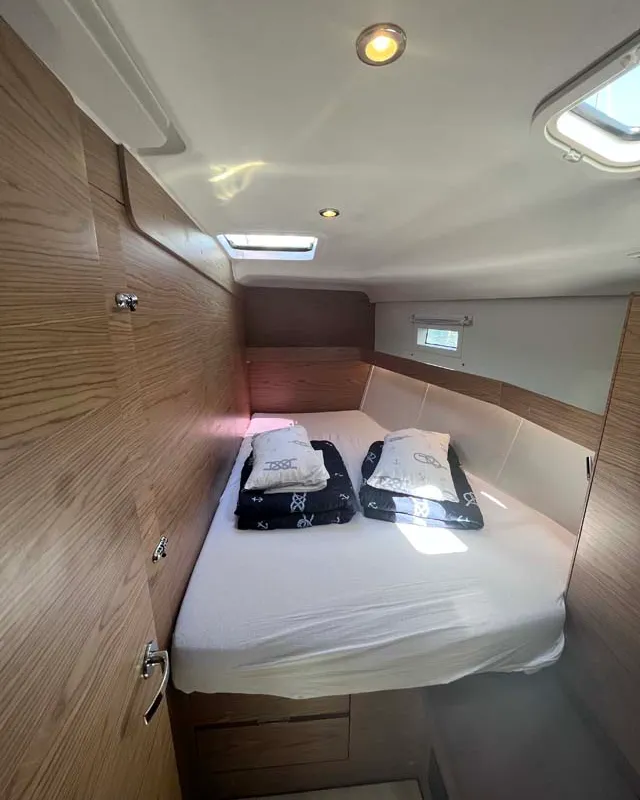 Cabin on Sea Duce, a Elan Impression 50 sailboat at Grad Pula, Croatia